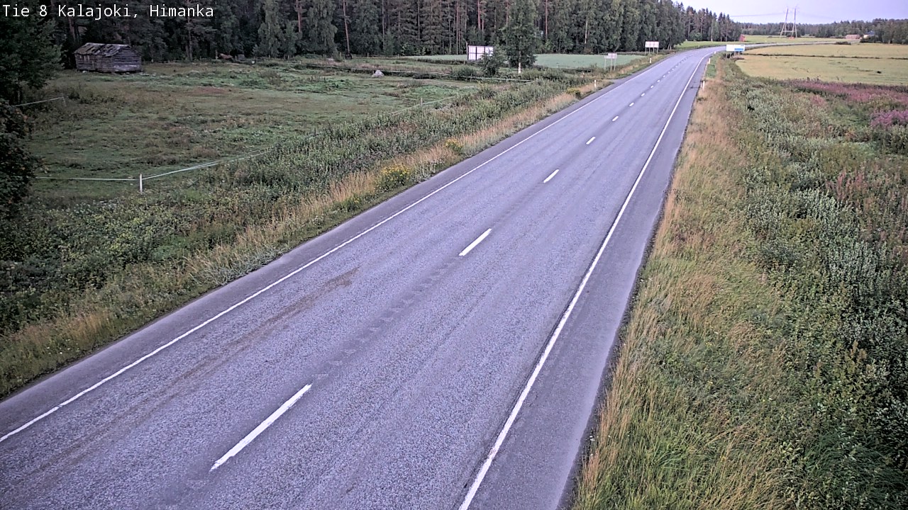 Weather Camera Image Road 8 Kalajoki, Himanka, Kalajoki, Pohjois-Pohjanmaa