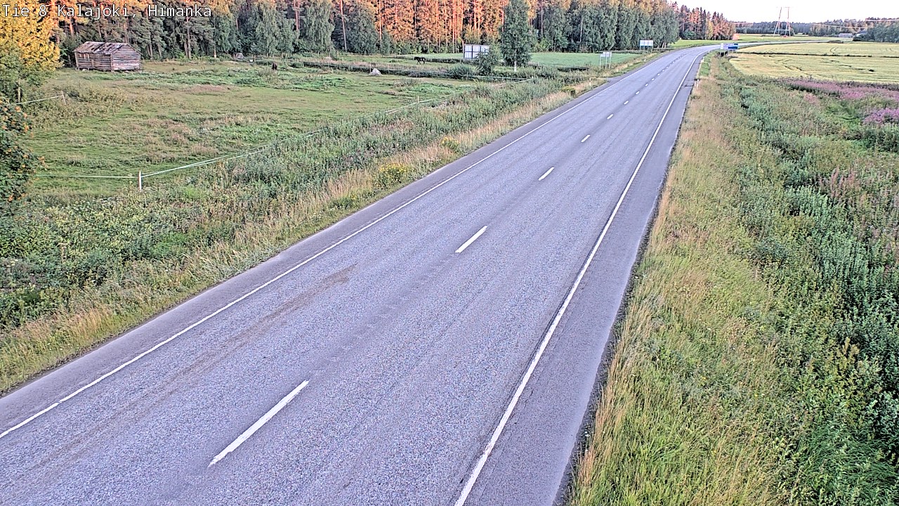 Weather Camera Image Road 8 Kalajoki, Himanka, Kalajoki, Pohjois-Pohjanmaa