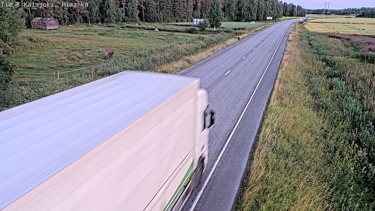 Weather Camera Image Road 8 Kalajoki, Himanka, Kalajoki, Pohjois-Pohjanmaa