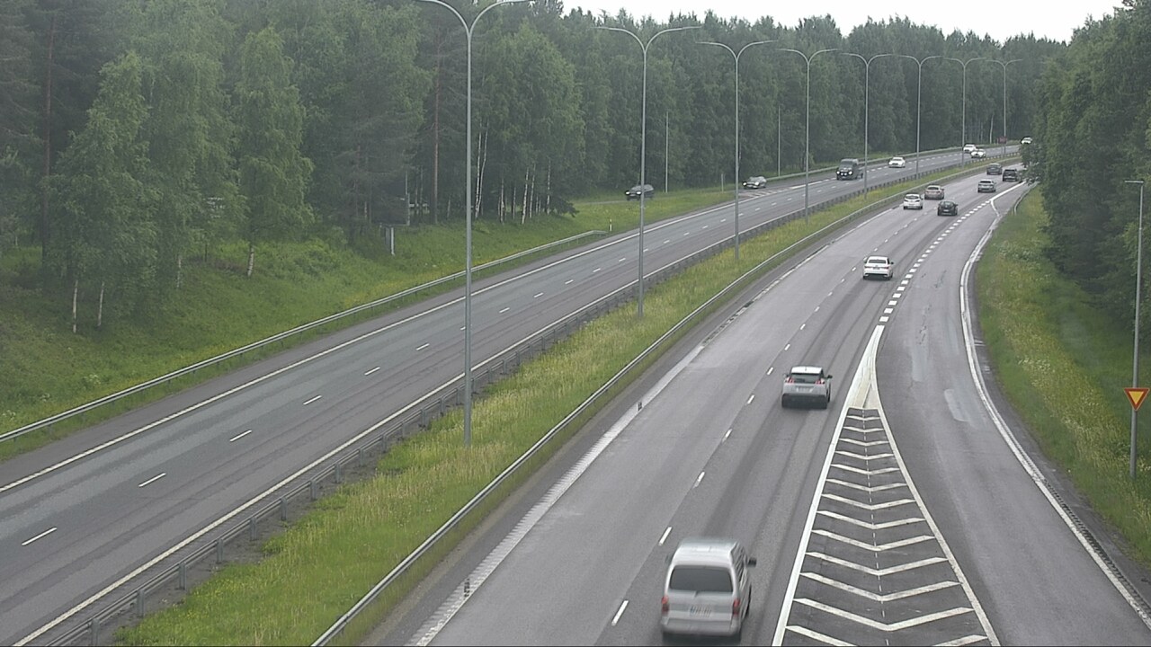 Weather Camera Image Väg 4 Uleåborg, Isko, Oulu, Pohjois-Pohjanmaa