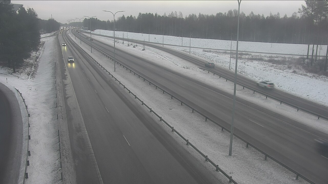 Weather Camera Image Väg 4 Uleåborg, Isko, Oulu, Pohjois-Pohjanmaa