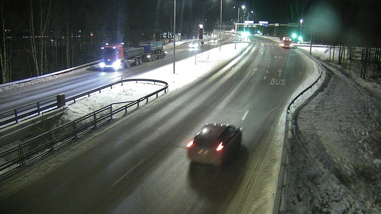 Weather Camera Image Väg 4 Uleåborg, Isko, Oulu, Pohjois-Pohjanmaa