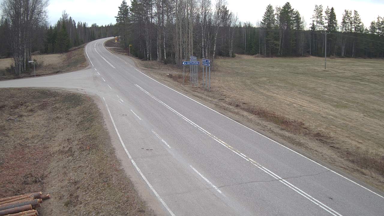 Weather Camera Image Väg 78 Puolanka, Paasikoski, Puolanka, Kainuu