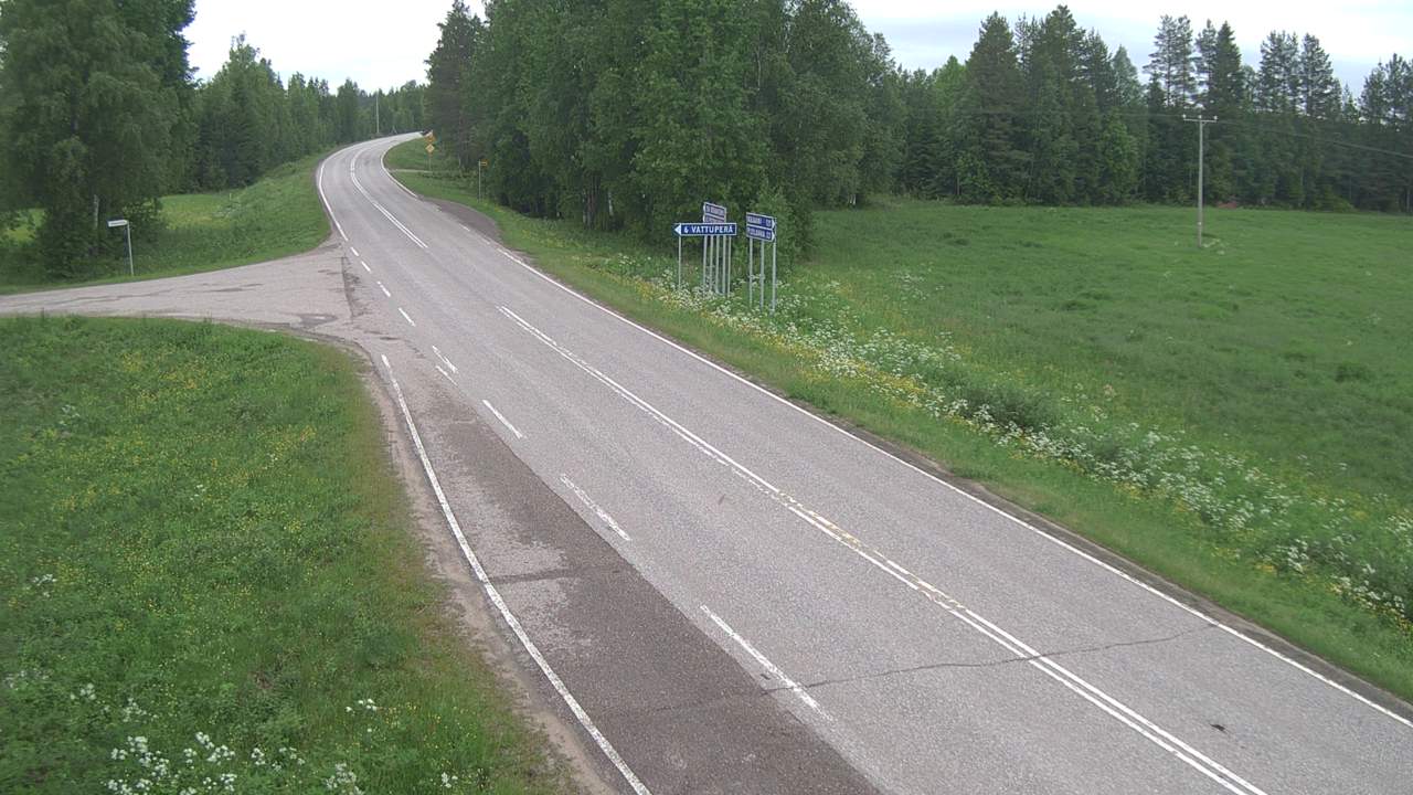Weather Camera Image Väg 78 Puolanka, Paasikoski, Puolanka, Kainuu
