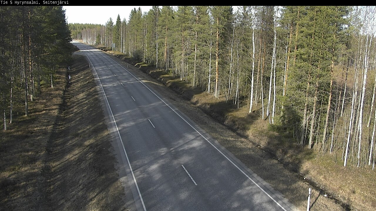 Weather Camera Image Väg 5 Hyrynsalmi, Seitenjärvi, Hyrynsalmi, Kainuu