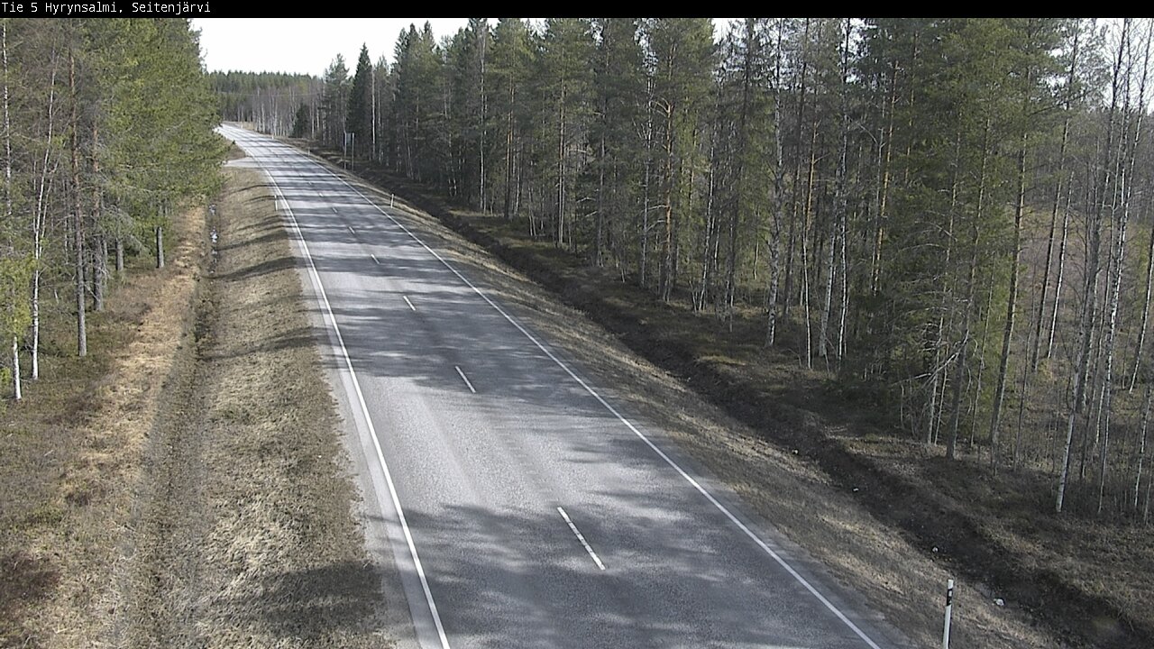 Weather Camera Image Väg 5 Hyrynsalmi, Seitenjärvi, Hyrynsalmi, Kainuu