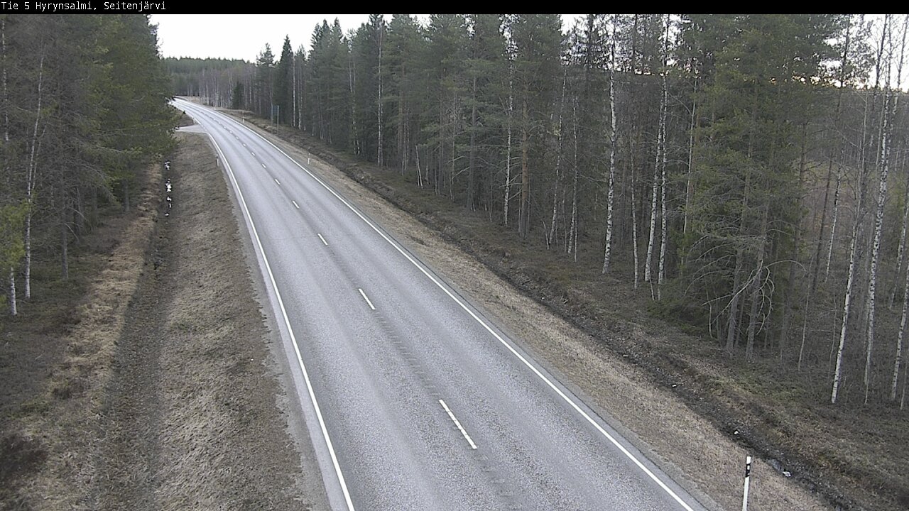 Weather Camera Image Road 5 Hyrynsalmi, Seitenjärvi, Hyrynsalmi, Kainuu