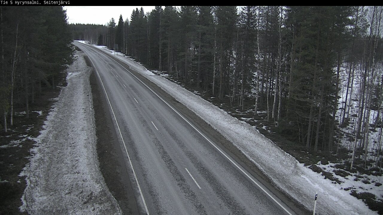 Weather Camera Image Road 5 Hyrynsalmi, Seitenjärvi, Hyrynsalmi, Kainuu