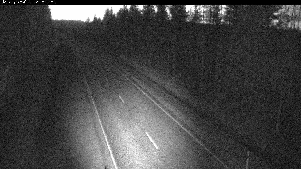 Weather Camera Image Väg 5 Hyrynsalmi, Seitenjärvi, Hyrynsalmi, Kainuu