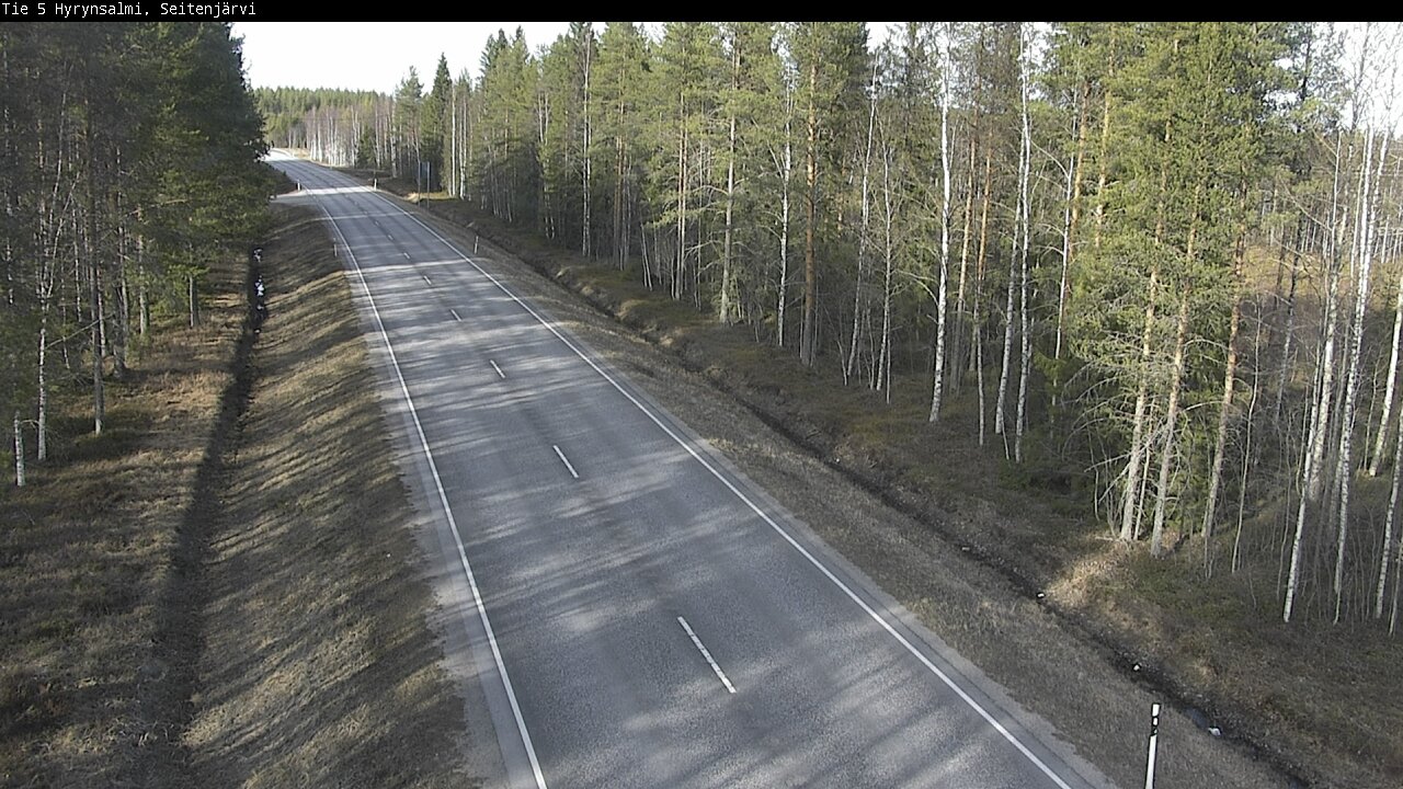 Weather Camera Image Väg 5 Hyrynsalmi, Seitenjärvi, Hyrynsalmi, Kainuu