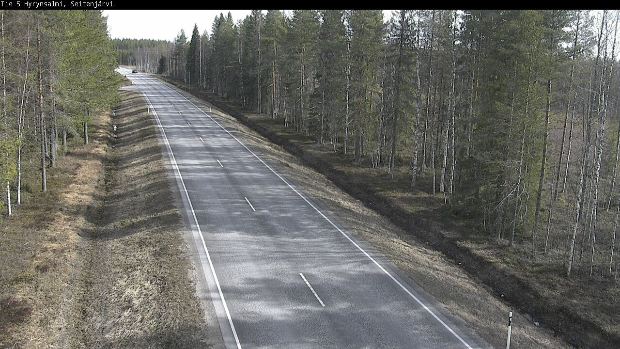 Weather Camera Image Väg 5 Hyrynsalmi, Seitenjärvi, Hyrynsalmi, Kainuu