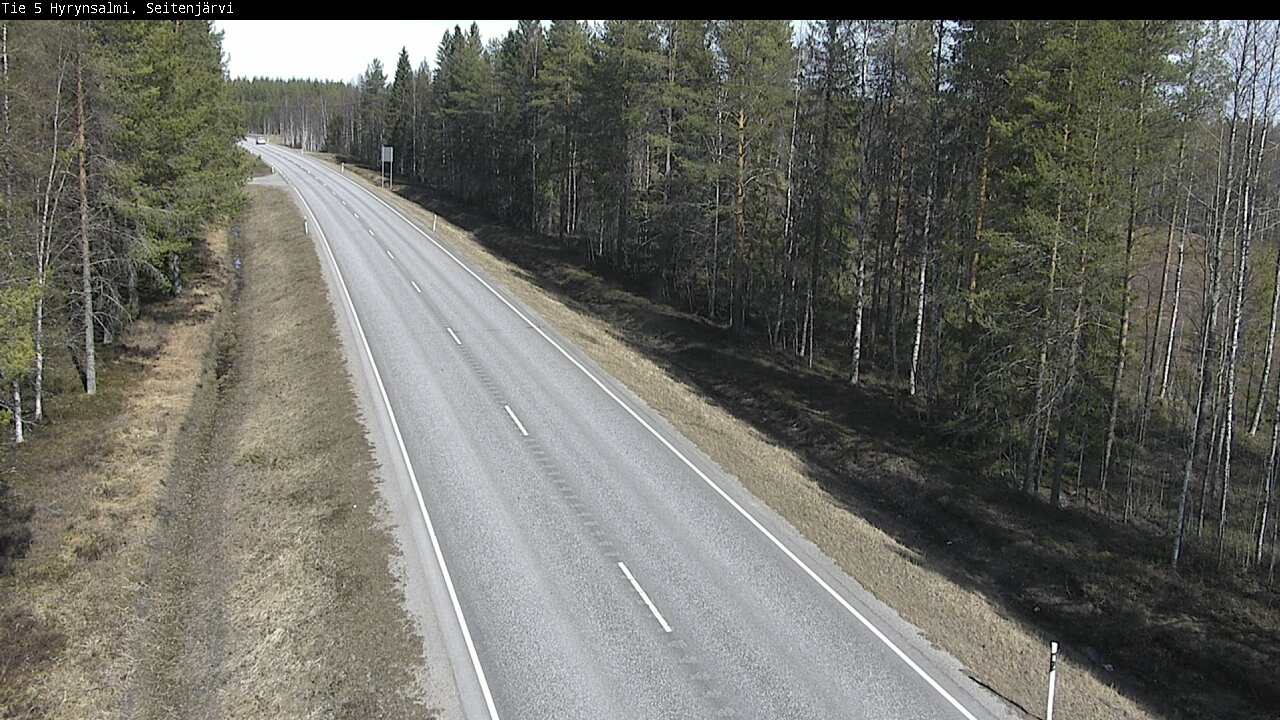 Weather Camera Image Väg 5 Hyrynsalmi, Seitenjärvi, Hyrynsalmi, Kainuu