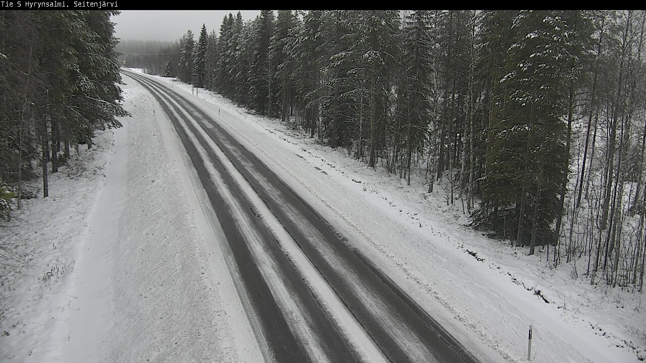 Weather Camera Image Road 5 Hyrynsalmi, Seitenjärvi, Hyrynsalmi, Kainuu
