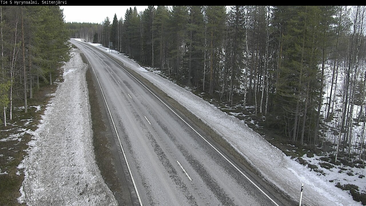 Weather Camera Image Road 5 Hyrynsalmi, Seitenjärvi, Hyrynsalmi, Kainuu