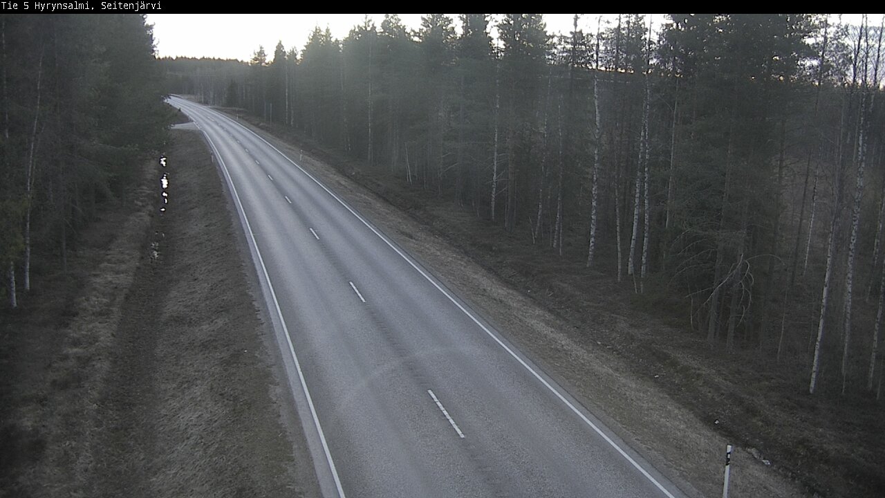 Weather Camera Image Road 5 Hyrynsalmi, Seitenjärvi, Hyrynsalmi, Kainuu