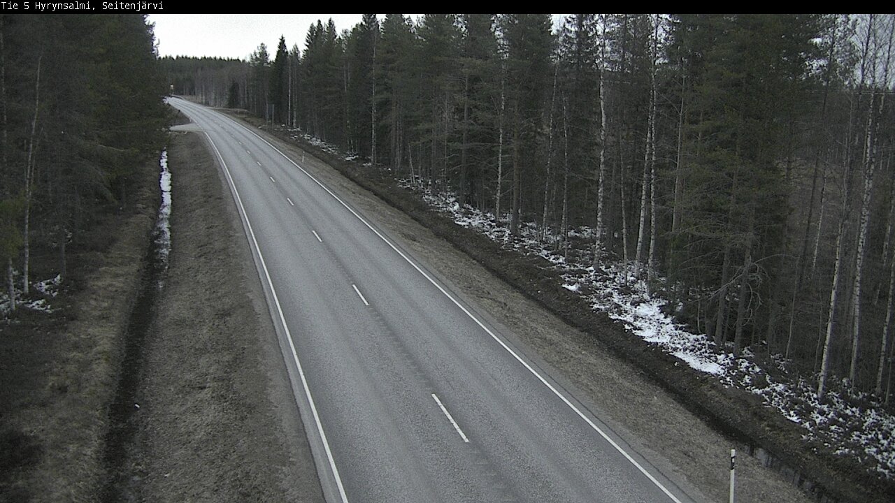 Weather Camera Image Road 5 Hyrynsalmi, Seitenjärvi, Hyrynsalmi, Kainuu
