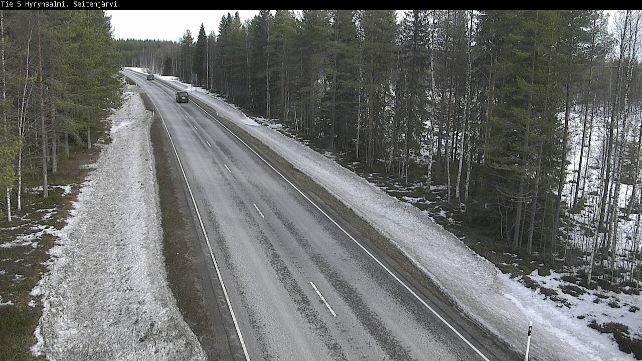Weather Camera Image Road 5 Hyrynsalmi, Seitenjärvi, Hyrynsalmi, Kainuu