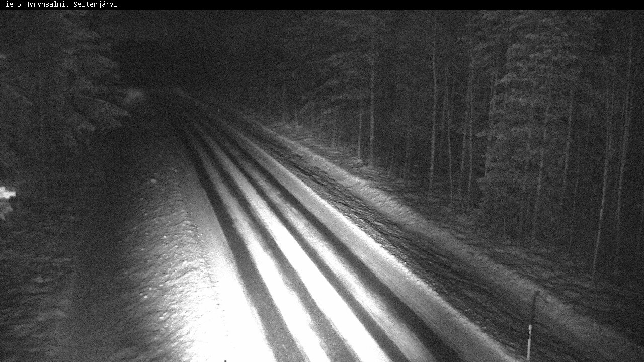 Weather Camera Image Road 5 Hyrynsalmi, Seitenjärvi, Hyrynsalmi, Kainuu
