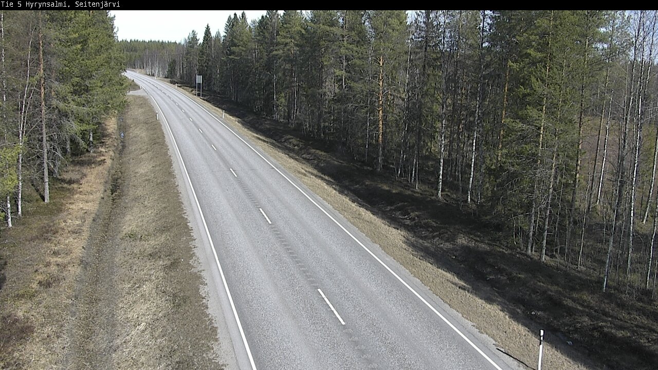 Weather Camera Image Väg 5 Hyrynsalmi, Seitenjärvi, Hyrynsalmi, Kainuu