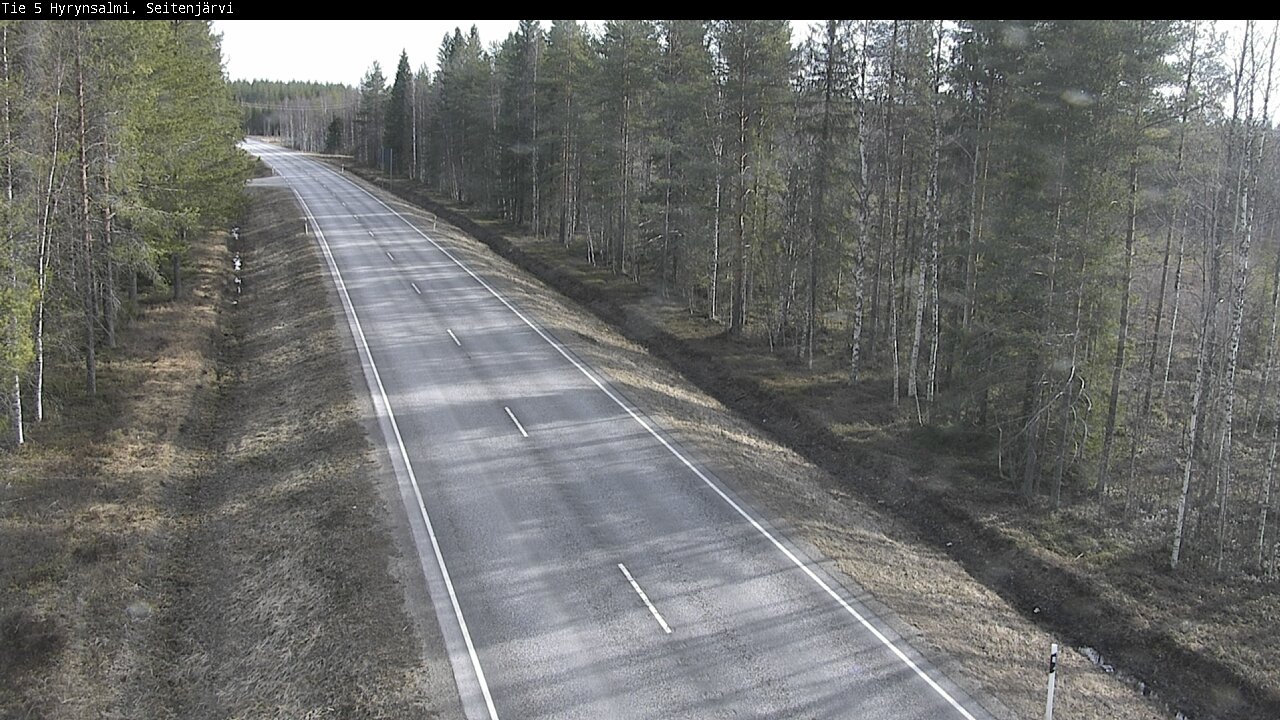 Weather Camera Image Väg 5 Hyrynsalmi, Seitenjärvi, Hyrynsalmi, Kainuu
