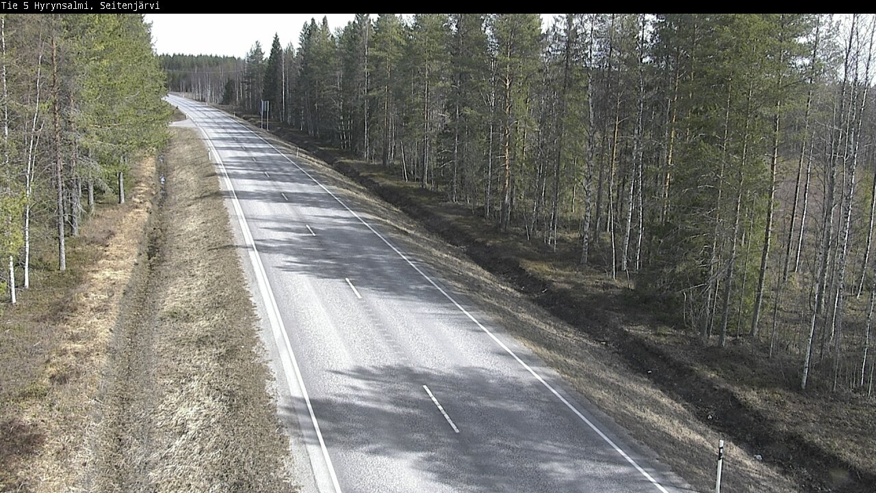 Weather Camera Image Väg 5 Hyrynsalmi, Seitenjärvi, Hyrynsalmi, Kainuu