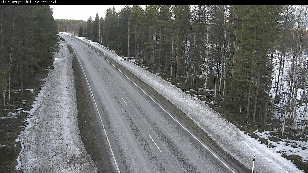 Weather Camera Image Road 5 Hyrynsalmi, Seitenjärvi, Hyrynsalmi, Kainuu
