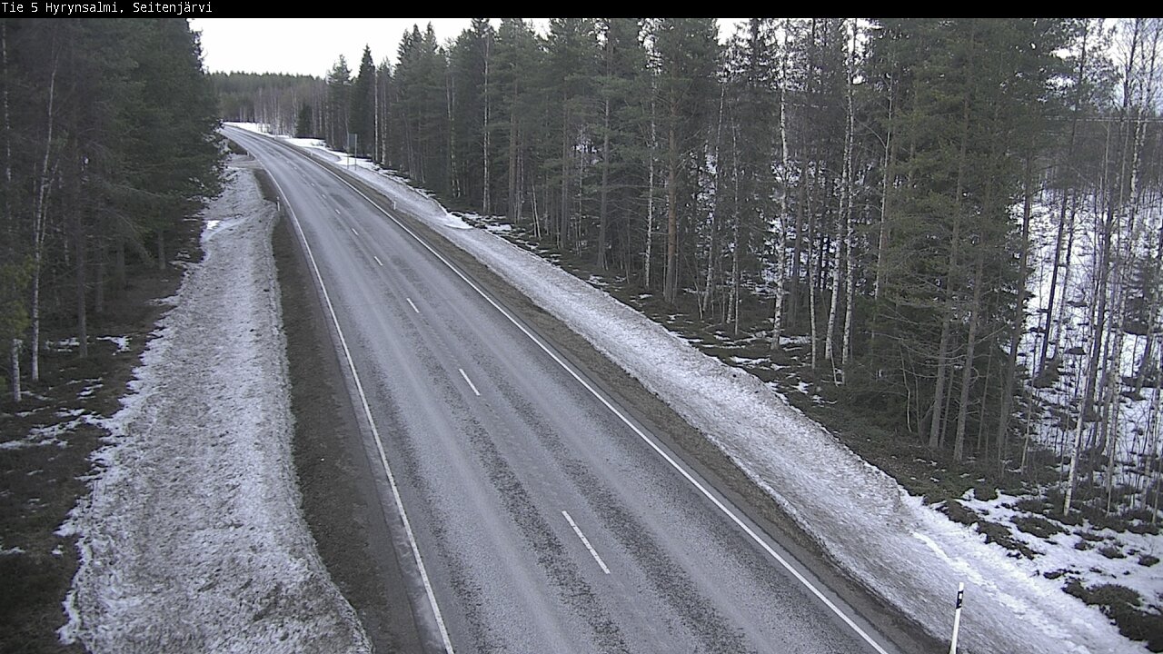 Weather Camera Image Road 5 Hyrynsalmi, Seitenjärvi, Hyrynsalmi, Kainuu