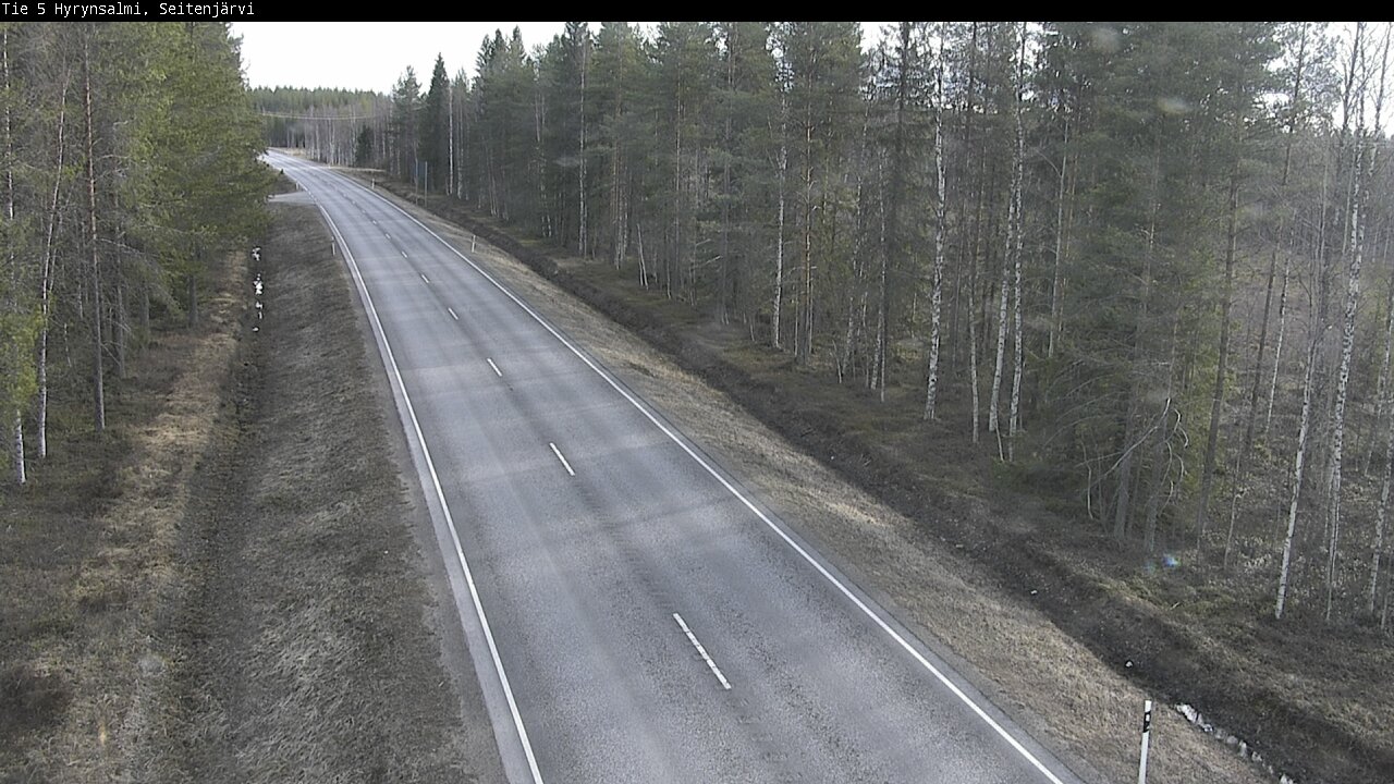 Weather Camera Image Väg 5 Hyrynsalmi, Seitenjärvi, Hyrynsalmi, Kainuu