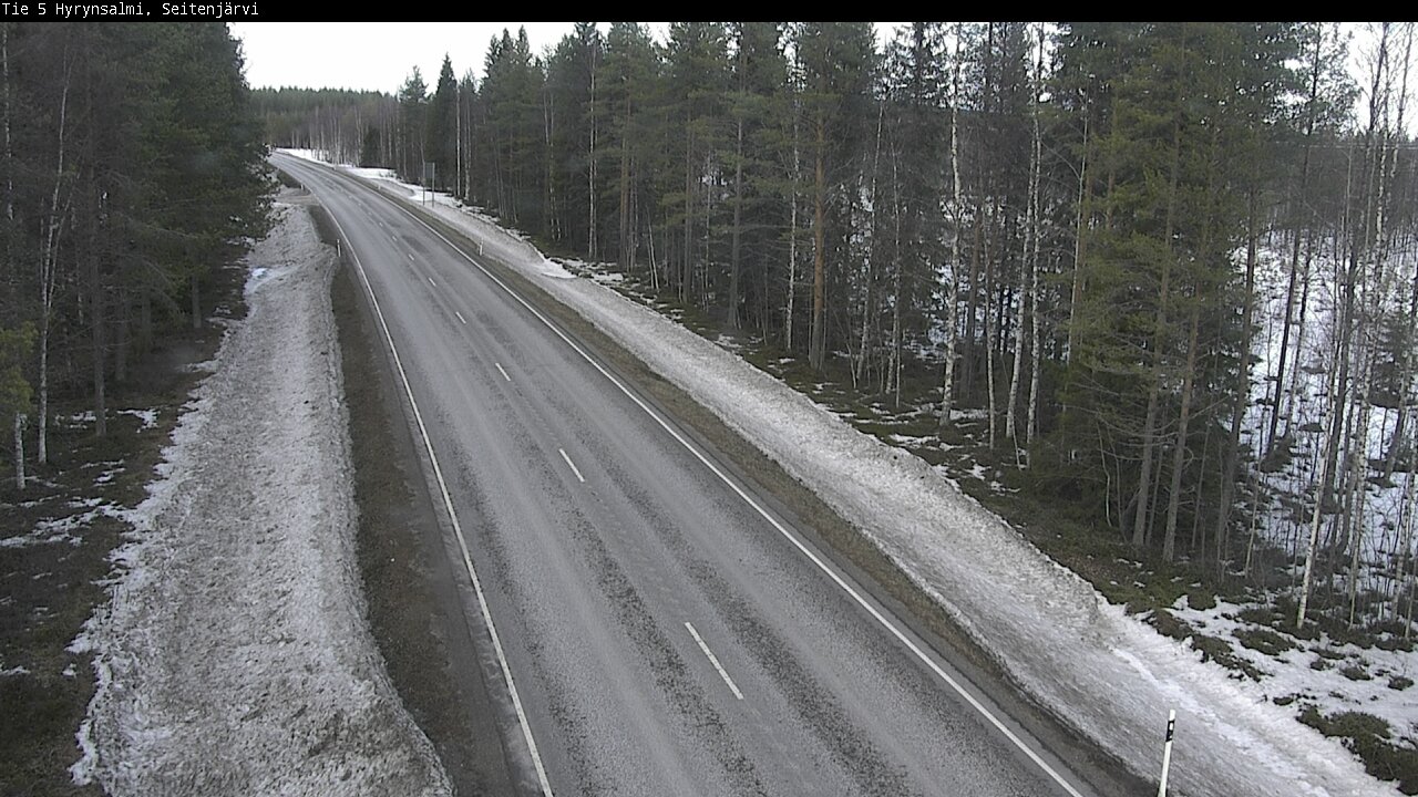 Weather Camera Image Road 5 Hyrynsalmi, Seitenjärvi, Hyrynsalmi, Kainuu