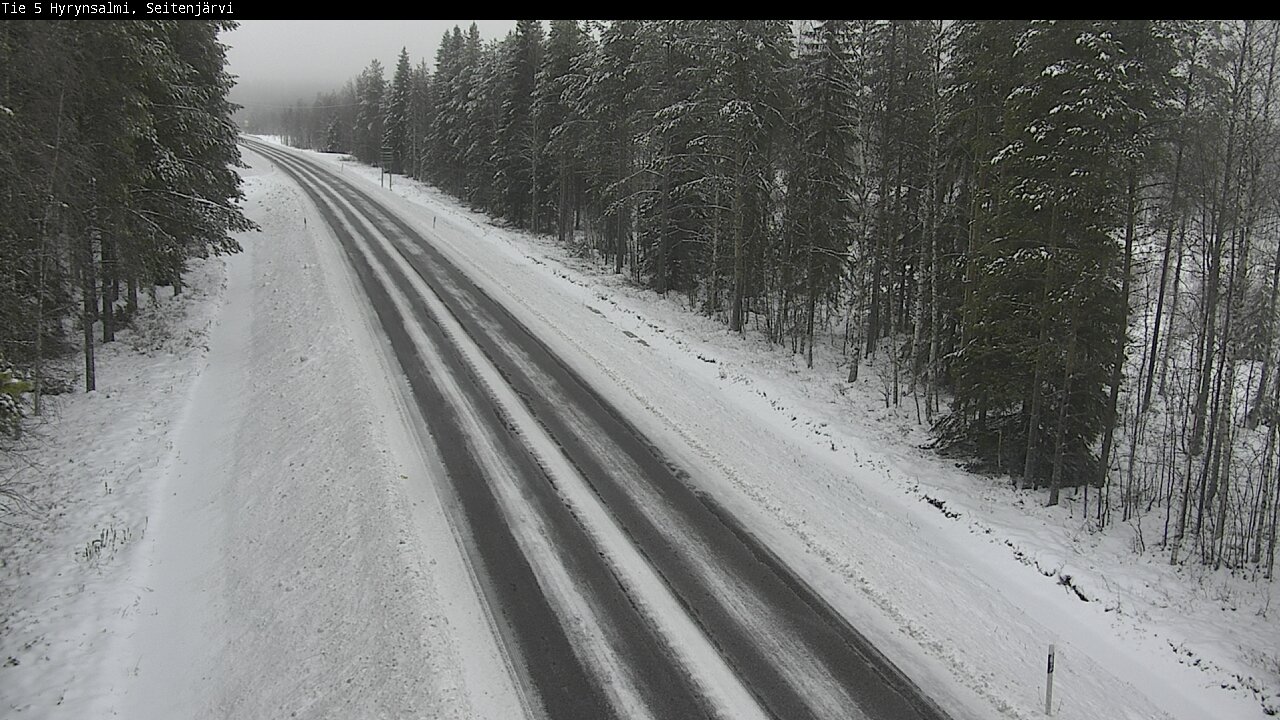 Weather Camera Image Road 5 Hyrynsalmi, Seitenjärvi, Hyrynsalmi, Kainuu