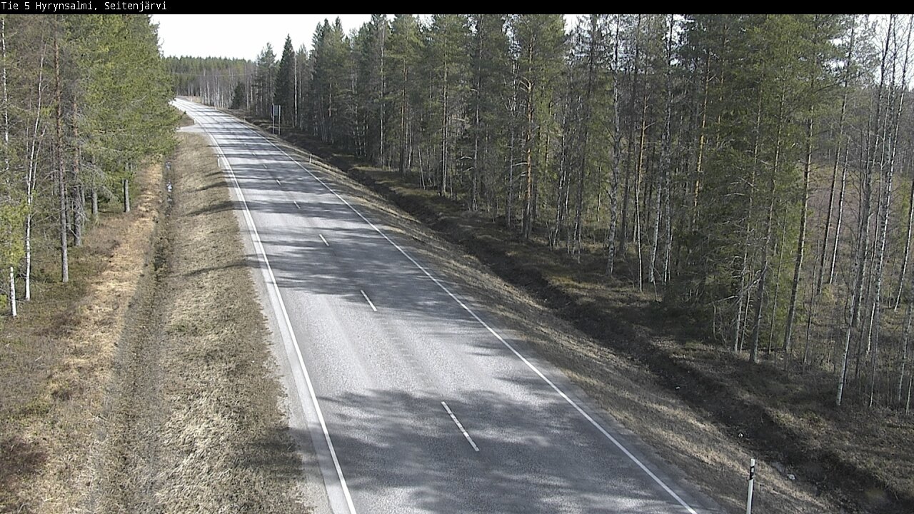 Weather Camera Image Väg 5 Hyrynsalmi, Seitenjärvi, Hyrynsalmi, Kainuu