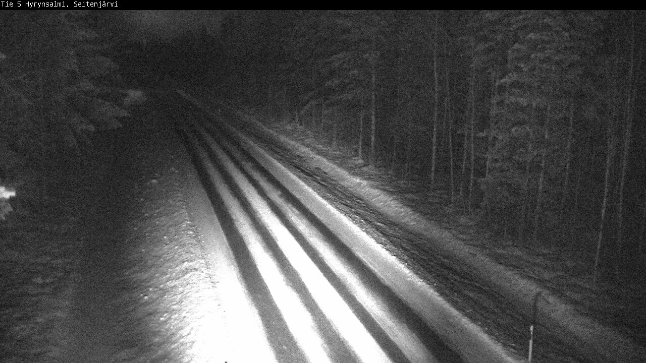 Weather Camera Image Road 5 Hyrynsalmi, Seitenjärvi, Hyrynsalmi, Kainuu