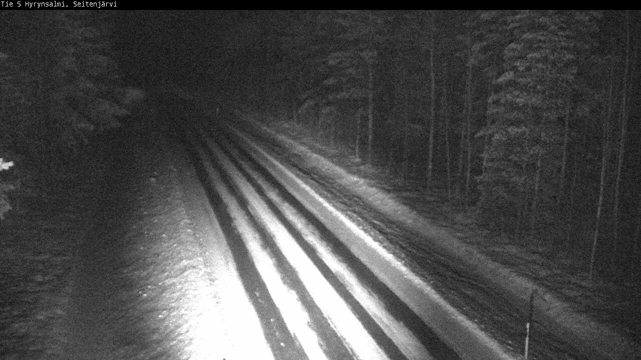 Weather Camera Image Road 5 Hyrynsalmi, Seitenjärvi, Hyrynsalmi, Kainuu