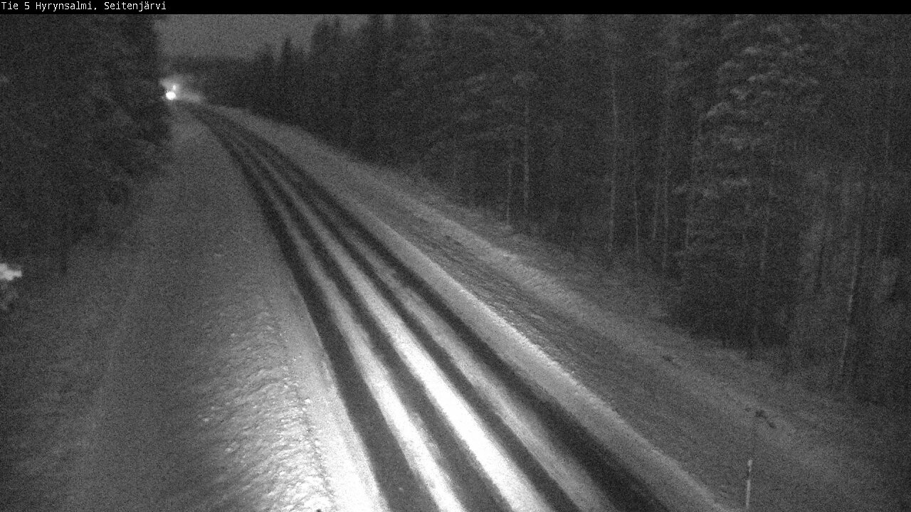 Weather Camera Image Road 5 Hyrynsalmi, Seitenjärvi, Hyrynsalmi, Kainuu