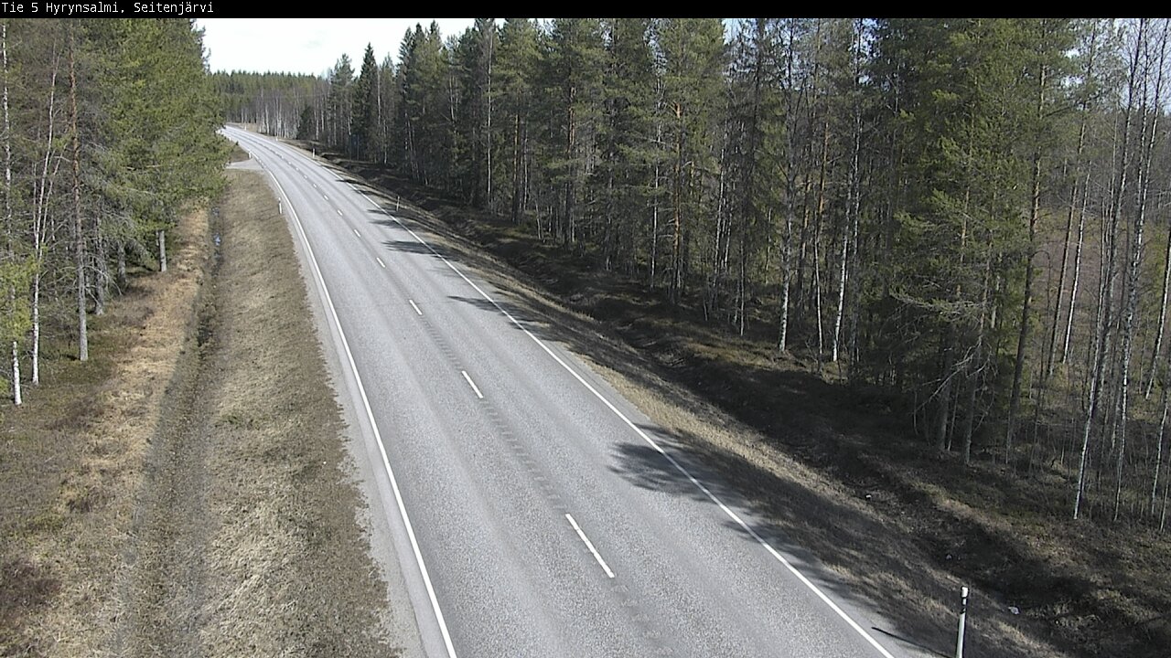 Weather Camera Image Väg 5 Hyrynsalmi, Seitenjärvi, Hyrynsalmi, Kainuu