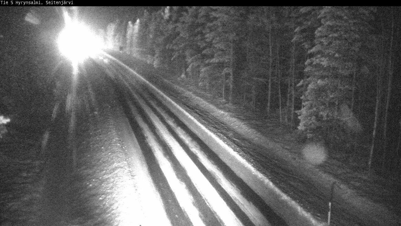 Weather Camera Image Road 5 Hyrynsalmi, Seitenjärvi, Hyrynsalmi, Kainuu
