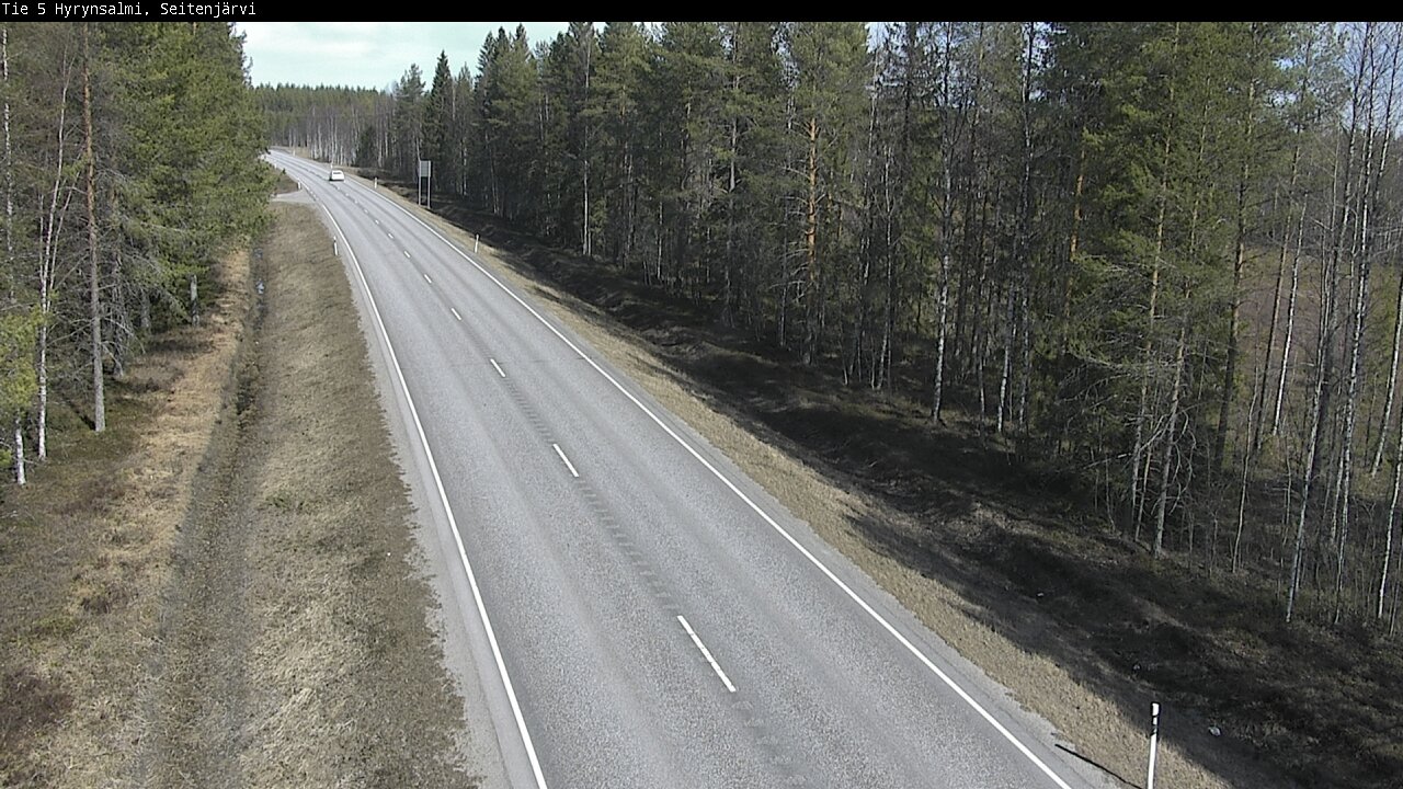 Weather Camera Image Väg 5 Hyrynsalmi, Seitenjärvi, Hyrynsalmi, Kainuu