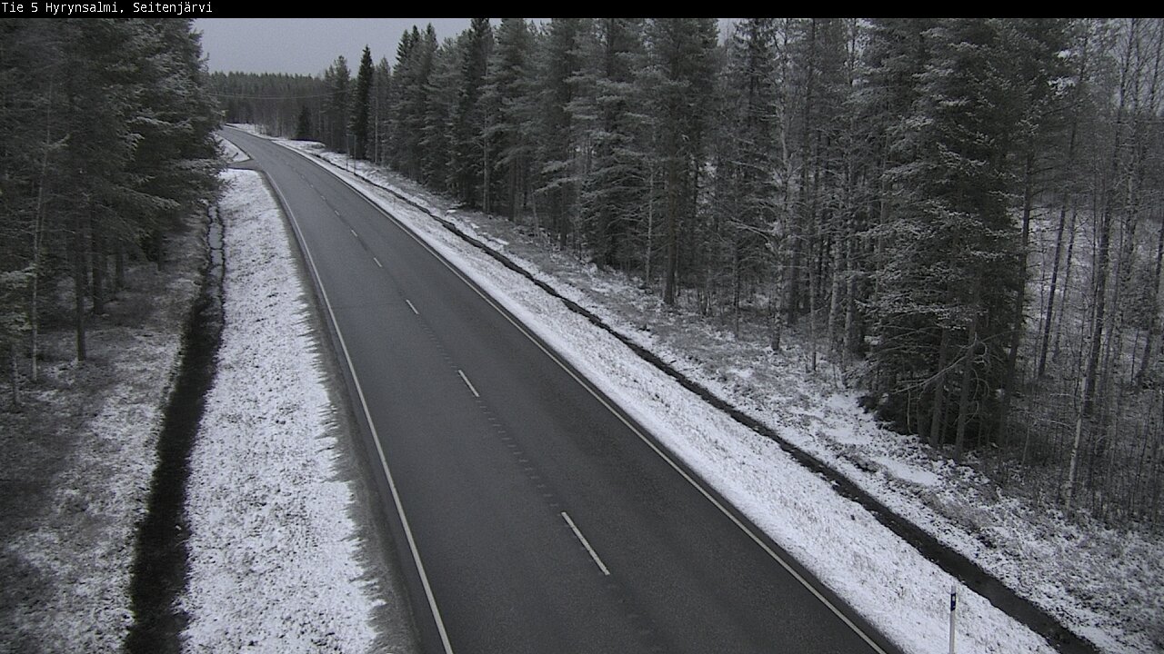 Weather Camera Image Road 5 Hyrynsalmi, Seitenjärvi, Hyrynsalmi, Kainuu
