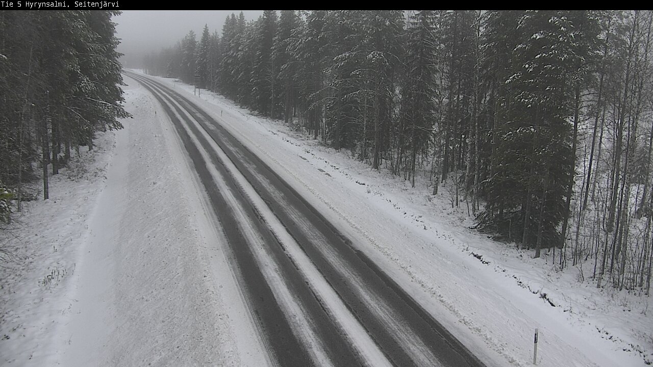 Weather Camera Image Road 5 Hyrynsalmi, Seitenjärvi, Hyrynsalmi, Kainuu