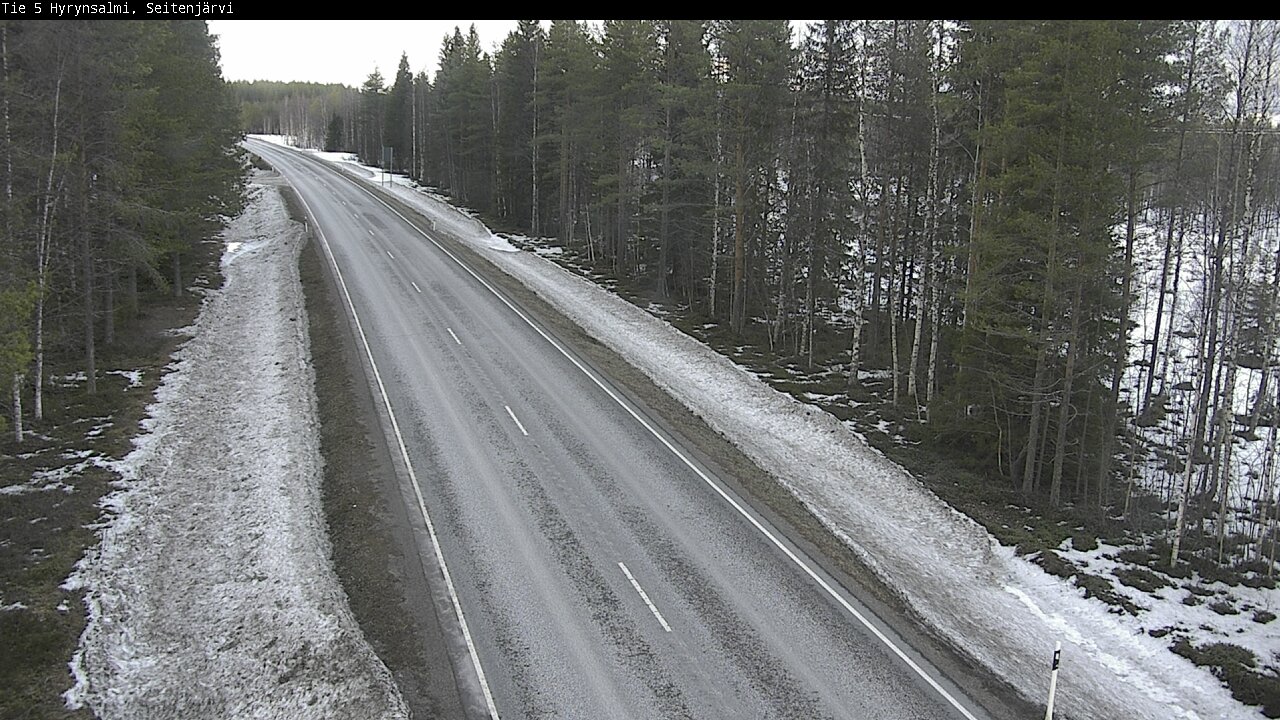 Weather Camera Image Road 5 Hyrynsalmi, Seitenjärvi, Hyrynsalmi, Kainuu