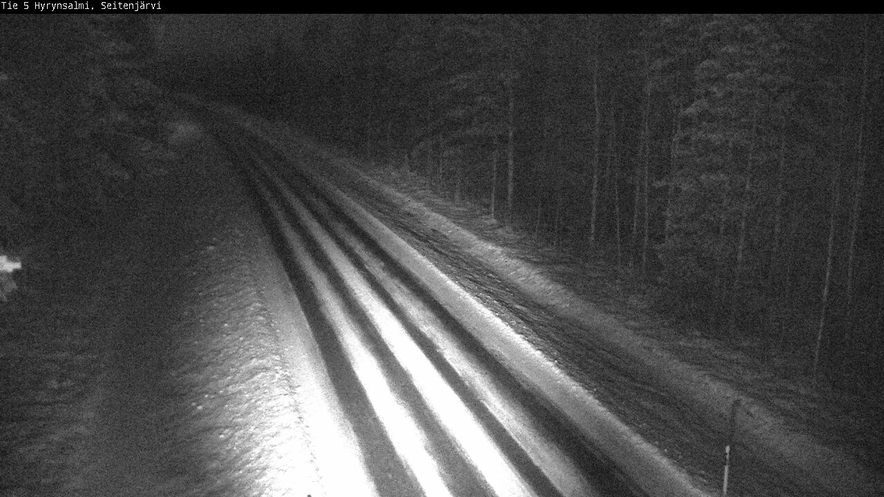 Weather Camera Image Road 5 Hyrynsalmi, Seitenjärvi, Hyrynsalmi, Kainuu