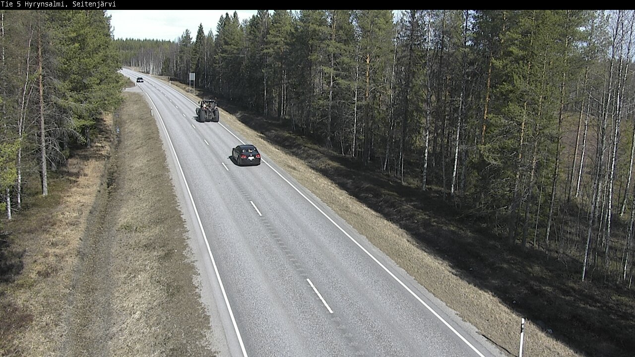Weather Camera Image Väg 5 Hyrynsalmi, Seitenjärvi, Hyrynsalmi, Kainuu