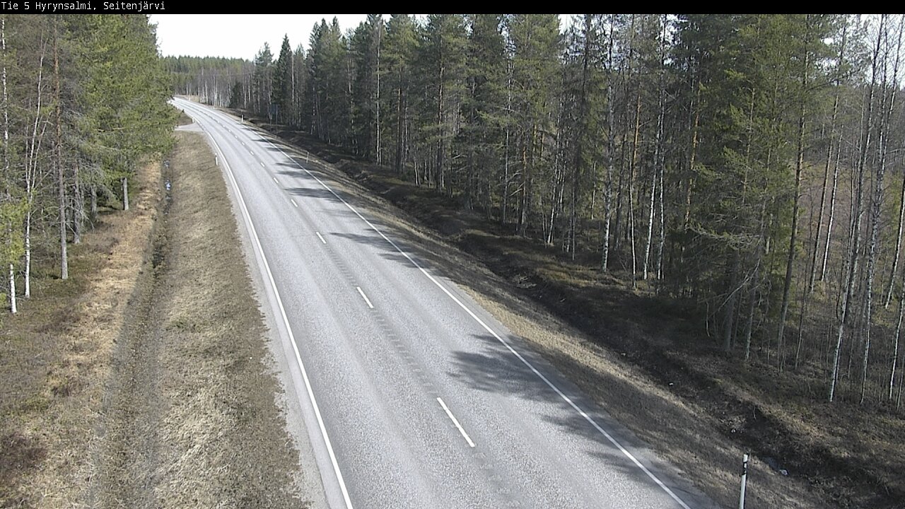 Weather Camera Image Väg 5 Hyrynsalmi, Seitenjärvi, Hyrynsalmi, Kainuu