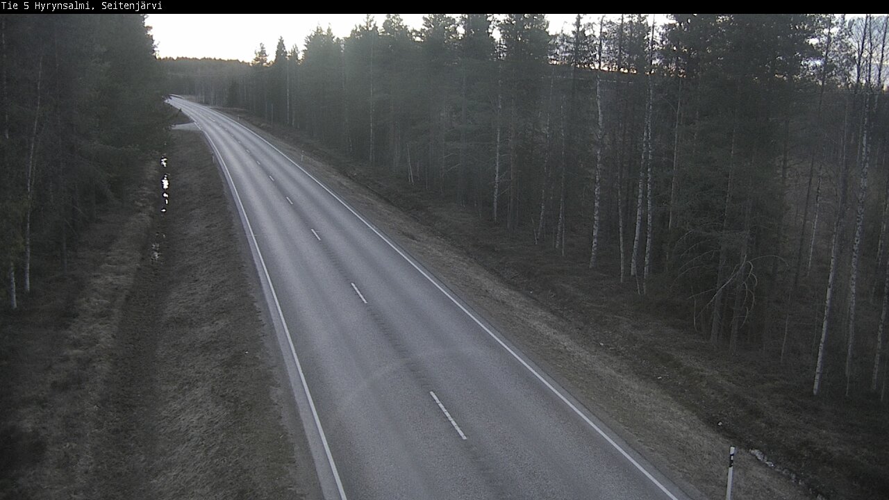 Weather Camera Image Road 5 Hyrynsalmi, Seitenjärvi, Hyrynsalmi, Kainuu