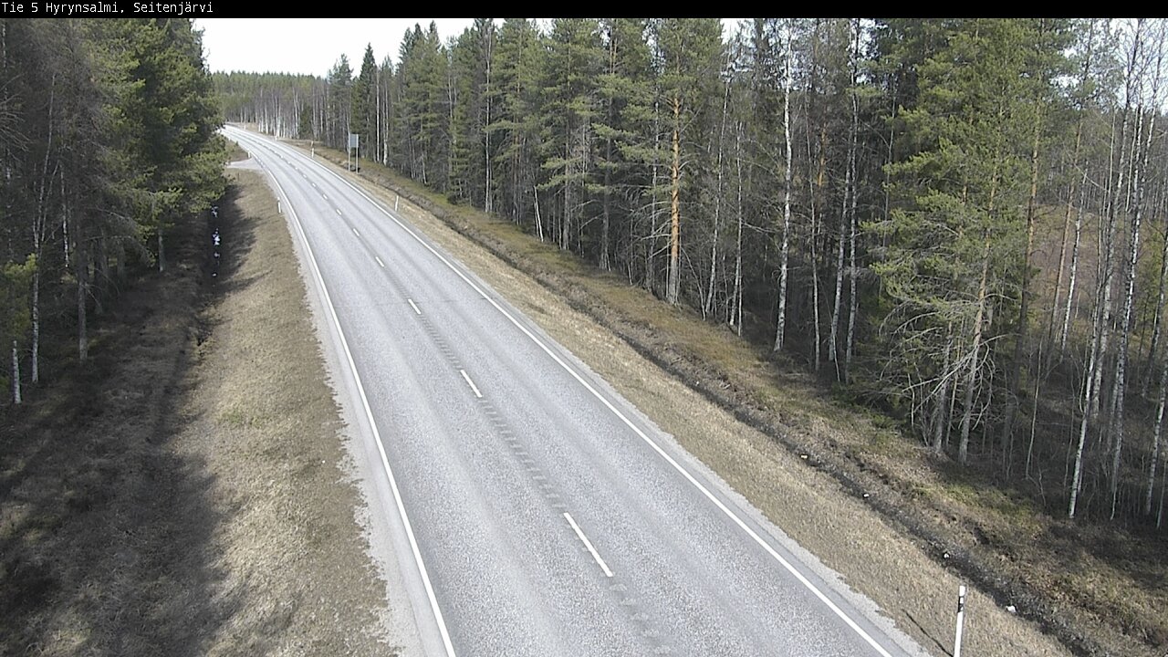Weather Camera Image Väg 5 Hyrynsalmi, Seitenjärvi, Hyrynsalmi, Kainuu