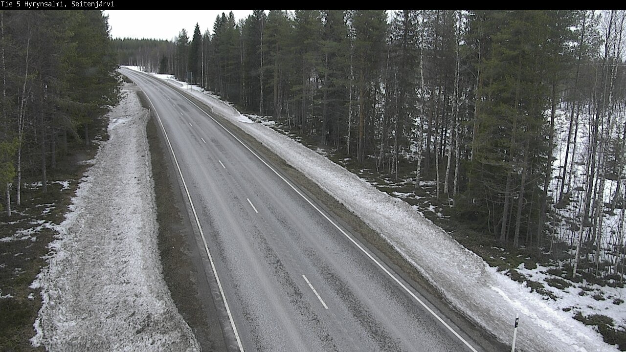 Weather Camera Image Road 5 Hyrynsalmi, Seitenjärvi, Hyrynsalmi, Kainuu