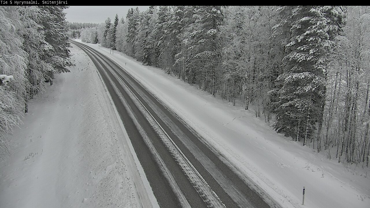 Weather Camera Image Väg 5 Hyrynsalmi, Seitenjärvi, Hyrynsalmi, Kainuu