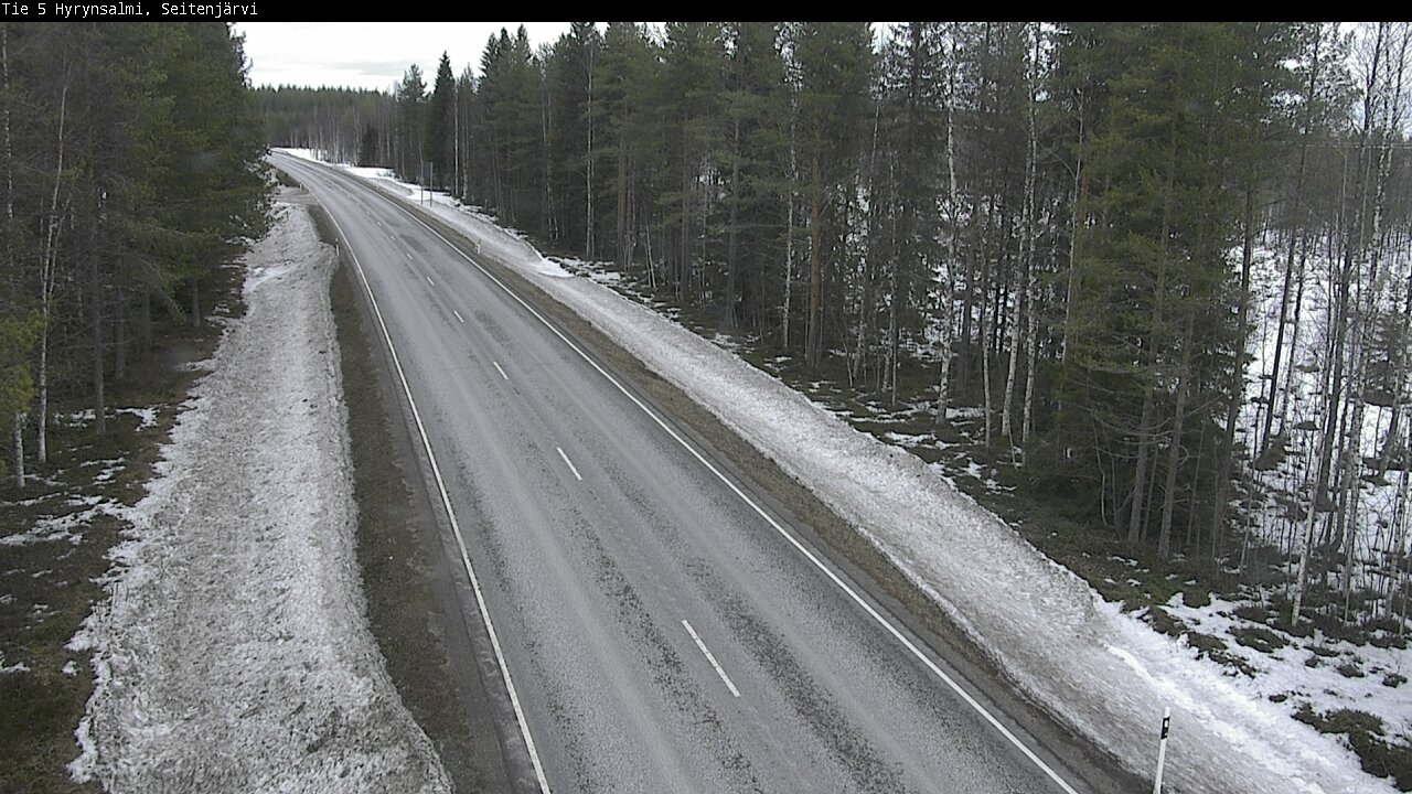 Weather Camera Image Road 5 Hyrynsalmi, Seitenjärvi, Hyrynsalmi, Kainuu