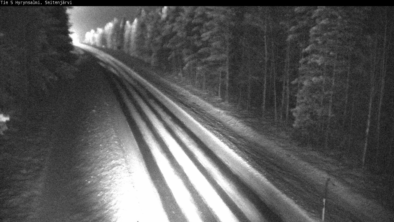 Weather Camera Image Road 5 Hyrynsalmi, Seitenjärvi, Hyrynsalmi, Kainuu