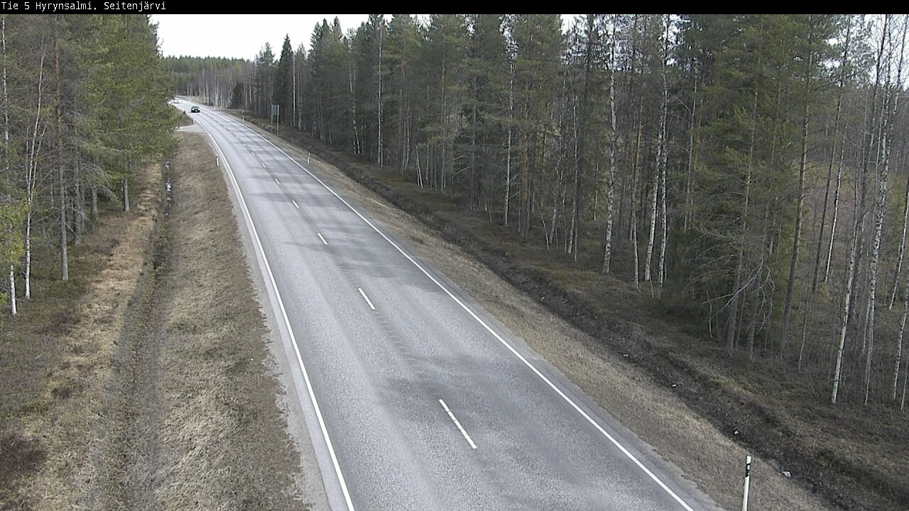 Weather Camera Image Väg 5 Hyrynsalmi, Seitenjärvi, Hyrynsalmi, Kainuu